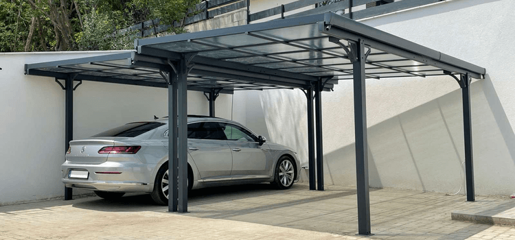 kocsibeálló építése - után