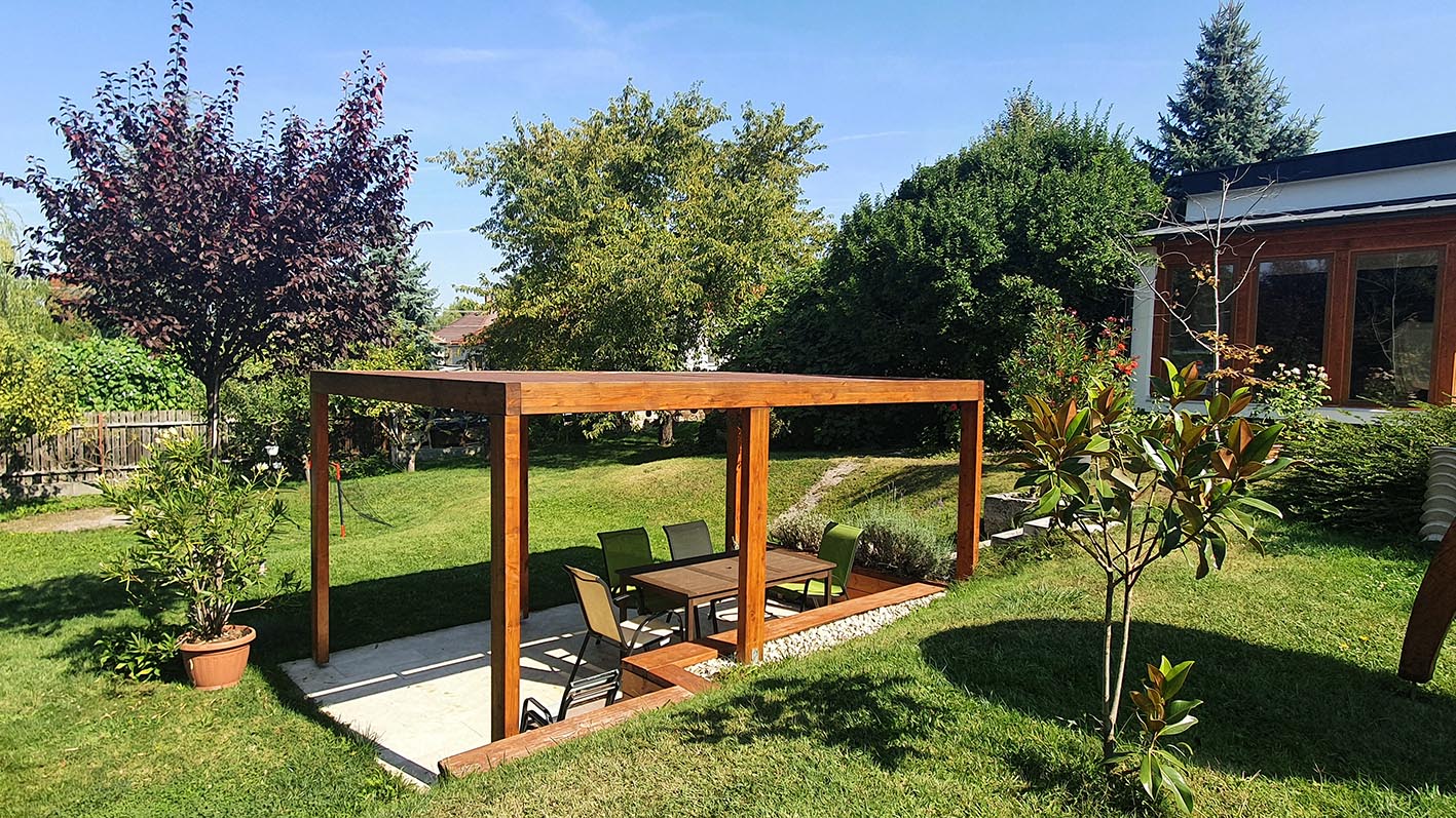 kerti szaletli építés