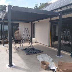 kerti építmény: általunk készített pergola