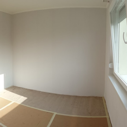 panellakás felújítás: első szoba